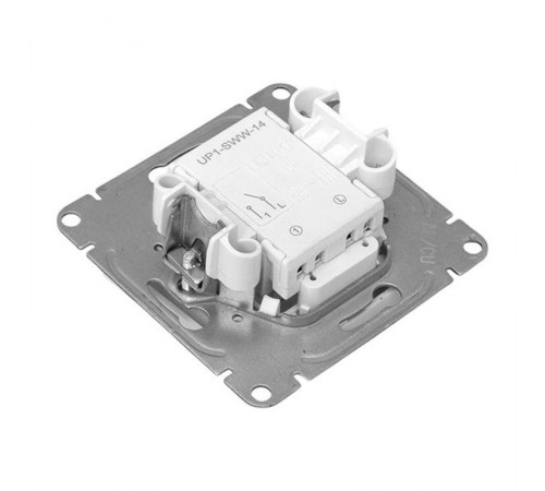 Механизм выключателя, одноклавишный, с подсветкой, белый Эпика EKF  UP1-SWW-14  EKF