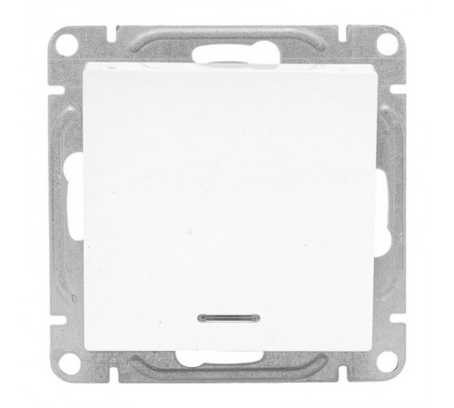 Механизм выключателя, одноклавишный, с подсветкой, белый Эпика EKF  UP1-SWW-14  EKF