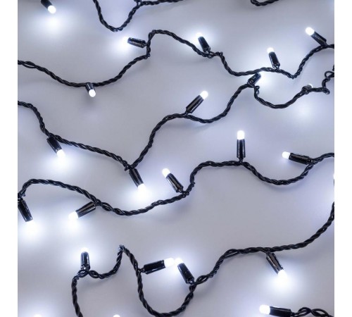 Светодиодная гирлянда ARD-STRING-CLASSIC-10000-BLACK-100LED-MILK-FLASH White (230V, 7W) (Ardecoled, IP65)  031207  Arlight