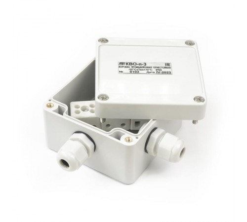 Коробка взырозащищенная КВО пластиковая 3 ввода 0,75-1,5 мм  белая 103х129х55 Спецприбор