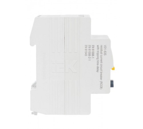 Выключатель дифференциальный (УЗО) ВД1-63S 2п 63А 100мА тип AC  MDV12-2-063-100  IEK