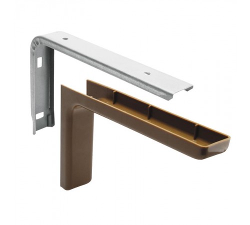 Консоль с декоративной накладкой, 240 мм, коричневый (1 шт)  - накл.  129959  Tech-KREP