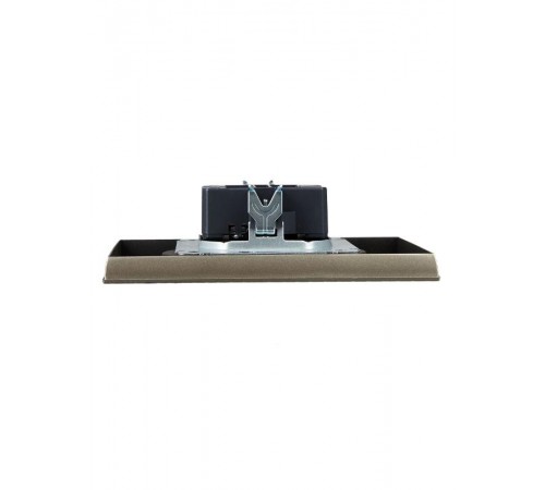 BRITE Розетка 2-ая без заземления со шторками 10А в сборе РСш12-2-БрШ шампань  BR-R23-10-K37-F  IEK