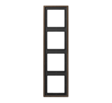 Рамка для вертикальной и горизонтальной установки, 4 поста; металл; латунь antik; Messing  ME2984AT  Jung