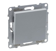 SUNO Переключатель 10АХ 250В. Безвинтовые зажимы. Цвет "Алюминий"  721306  Legrand