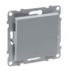 SUNO Переключатель 10АХ 250В. Безвинтовые зажимы. Цвет "Алюминий"  721306  Legrand