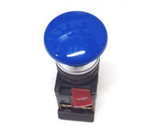 Кнопка AEА-22 "Грибок" синий d22мм 1з+1р   BBG30-AEA-K07  GENERICA