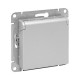 Механизм розетки, 16А, IP44, с заземлением, со шторками, c крышкой, алюминий Эпика EKF  UP1-SOA-111-44  EKF
