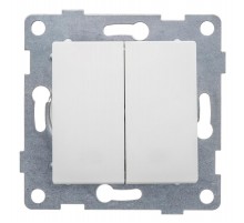 Ugra Выключатель 2кл., СУ,10А,250В, белый.  С11В2-001  GUSI Electric