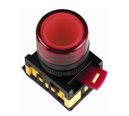 Лампа AL-22TE сигнальная d22мм красный неон/240В цилиндр   BLS30-ALTE-K04  GENERICA