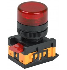 Лампа AL-22TE сигнальная d22мм красный неон/240В цилиндр   BLS30-ALTE-K04  GENERICA