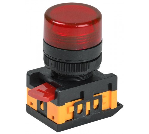 Лампа AL-22TE сигнальная d22мм красный неон/240В цилиндр   BLS30-ALTE-K04  GENERICA