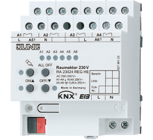 Комбинированный актуатор Raum для освещения-жалюзи-отопления  RA23024REGHE  Jung