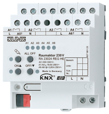 Комбинированный актуатор Raum для освещения-жалюзи-отопления  RA23024REGHE  Jung