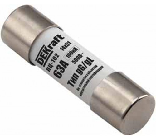Предохранитель цилиндрический 50A 14x51 ПЦ-102  21381DEK  DEKraft