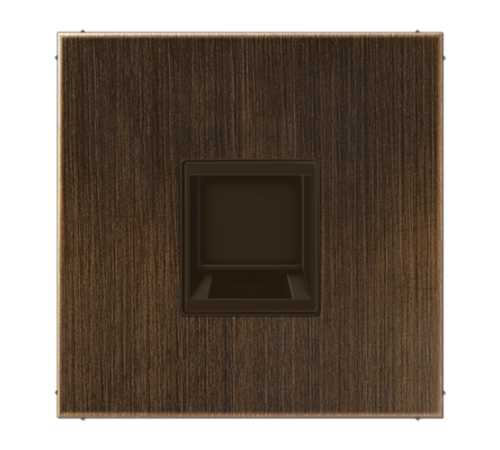 Плата (фиксация защёлкиванием) для одного модуля; металл; латунь Antik  ME1969-15WEAT  Jung