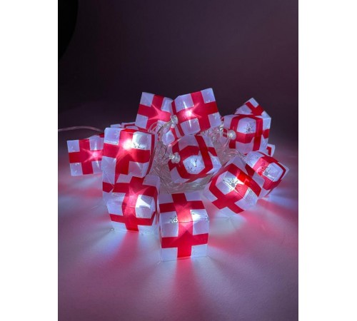 Гирлянда светодиодная  Нить Подарки 3 м холодный свет, 220V,  ENIN-3P    IP20 (24/192)  Б0041895  ЭРА