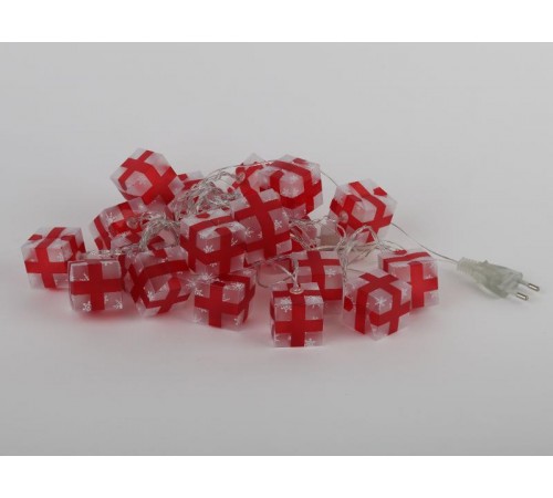 Гирлянда светодиодная  Нить Подарки 3 м холодный свет, 220V,  ENIN-3P    IP20 (24/192)  Б0041895  ЭРА