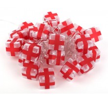 Гирлянда светодиодная  Нить Подарки 3 м холодный свет, 220V,  ENIN-3P    IP20 (24/192)  Б0041895  ЭРА