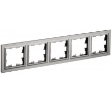 BRITE Рамка 5-ая РУ-5-БрС сталь   BR-M52-K46  IEK