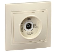 КВАРТА Кремовый Розетка телевизионная проходная РТВ11-ККм  KV-A10-P-K33  GENERICA