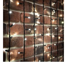 Гирлянда "Светодиодный Дождь" 2х6м, эффект водопада, черный провод, 230 В, диоды БЕЛЫЕ, 1500 LED  235-265  NEON-NIGHT