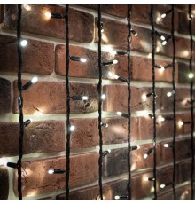 Гирлянда "Светодиодный Дождь" 2х6м, эффект водопада, черный провод, 230 В, диоды БЕЛЫЕ, 1500 LED  235-265  NEON-NIGHT