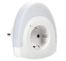 Светильник-ночник 002 овал розетка 220В  LDNN1-002-OV-P-00-S-K01  IEK