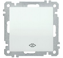 BOLERO белый Выключатель 1-клавишный перекрестный 10А ВС10-1-3-Б  EVB13-K01-10-1  IEK