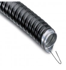 Металлорукав в ПВХ изоляции МРПИнг-50 (бухта 20 м/уп.) с зондом, черный  28-0150-20  REXANT