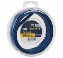 Трубка термоусадочная ТТУ нг-LS 12/6 синяя (2м/упак) IEK  UDR12-012-006-002-K07-T  IEK