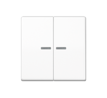 Клавиша для KNX кнопки, 2 группы с окошком; дюропласт; белый  AS102KO5WW  Jung