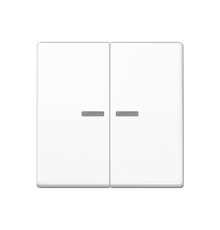 Клавиша для KNX кнопки, 2 группы с окошком; дюропласт; белый  AS102KO5WW  Jung