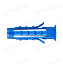 Дюбель распорный Чапай 6х25 шипы+усы (полипропилен) (60 шт) - пакет ( 0,035 кг)  112961  Tech-KREP