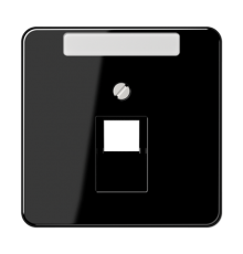 Крышка для ординарной телефонной и компютерной розетки  UAE; черная  CD569-1NAUASW  Jung