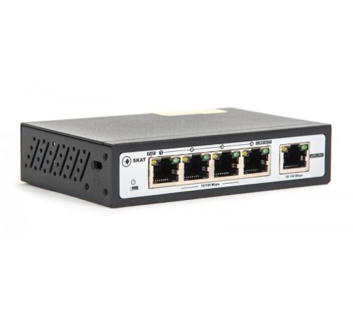SKAT PoE-4E-1E коммутатор PoE Plus, мощность 120Вт, порты: 4-Ethernet, 1-Uplink  2042  Бастион