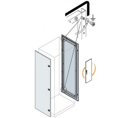 Дверь боковая 1800x800мм ВхГ  EC1881K  ABB