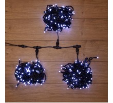 Гирлянда "LED ClipLight" 24V, 3 нити по 20 м, свечение с динамикой, цвет диодов Белый  323-305  NEON-NIGHT