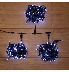Гирлянда "LED ClipLight" 24V, 3 нити по 20 м, свечение с динамикой, цвет диодов Белый  323-305  NEON-NIGHT