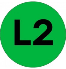 Наклейка "L2" d=20мм PROxima  an-2-15-1  EKF