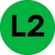 Наклейка "L2" d=20мм PROxima  an-2-15-1  EKF