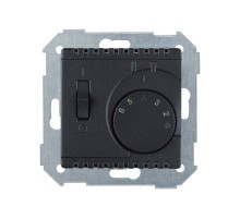 Термостат с датчиком в пол (зондом) с выключателем, S82,82N, графит  82504-38  Simon