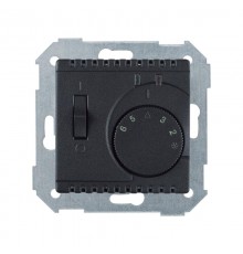 Термостат с датчиком в пол (зондом) с выключателем, S82,82N, графит  82504-38  Simon