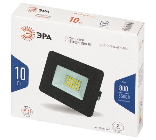 Прожектор светодиодный LPR-023-0-65K-010 10Вт 6500K 800Лм 81х75х21,5  Б0052021  ЭРА