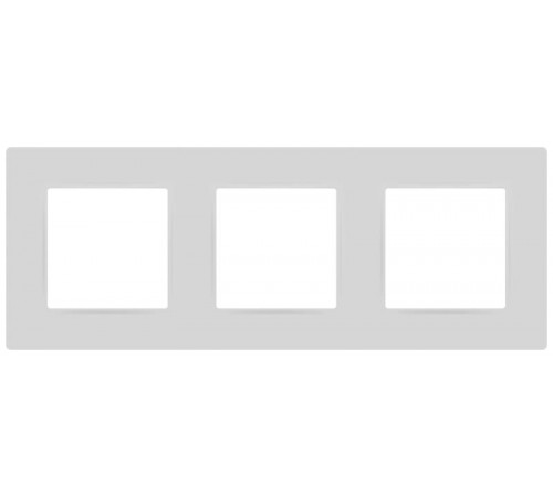 Рамка для розеток и выключателей  Серия 12 12-5203-01М на 3 поста, Классик, белый матовый  Б0067720  ЭРА