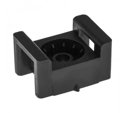 Площадка под стяжку для прямого монтажа 22x16мм, черная (100 шт/уп)  07-2111  REXANT