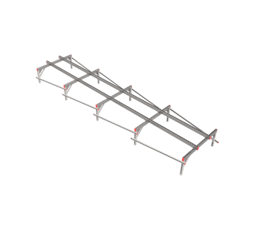 Опорная конструкция для установки оборудования TECHNORAPTOR 1200х5000 тип 1  KM-TR-SSEI-1200-5000-1  КМ - профиль