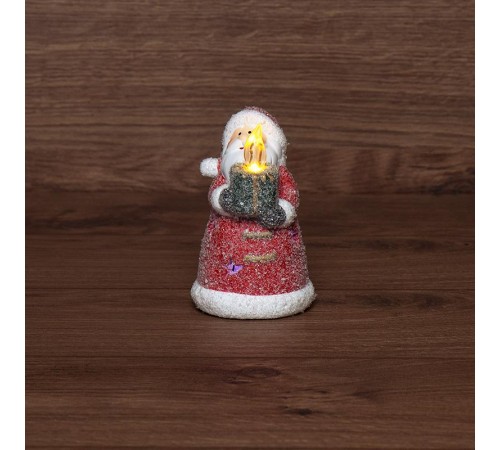 Керамическая фигурка "Дед Мороз со свечкой" 7х7х12 см  505-008  NEON-NIGHT