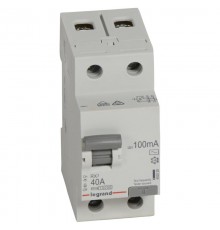 Выключатель дифференциальный (УЗО) RX3 2п 40А 100мА тип AC  402029  Legrand
