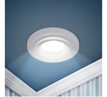 Светильник встраиваемый декоративный DK105 WH MR16 GU5.3 белый  Б0058392  ЭРА